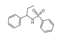 N-(1-phenylpropyl)benzenesulfonamide结构式