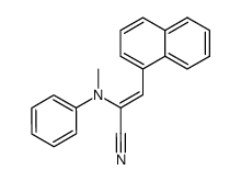 (Z)-α-(N-Methylanilino)-β-(1-naphthyl)acrylonitrile Structure