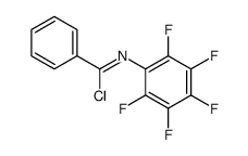 N-(2,3,4,5,6-pentafluorophenyl)benzenecarboximidoyl chloride结构式