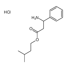 3-methylbutyl 3-amino-3-phenylpropanoate,hydrochloride Structure