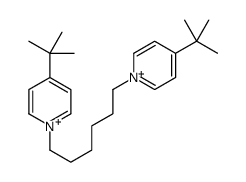 4-tert-butyl-1-[6-(4-tert-butylpyridin-1-ium-1-yl)hexyl]pyridin-1-ium结构式
