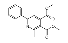 dimethyl 2-methyl-6-phenylpyridine-3,4-dicarboxylate结构式