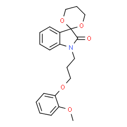 1'-[3-(2-methoxyphenoxy)propyl]-1',2'-dihydrospiro([1,3]dioxane-2,3'-indole)-2'-one Structure