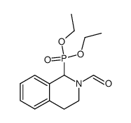 N-Formyl-1,2,3,4-tetrahydroisochinolin-1-phosphonsaeurediethylester结构式