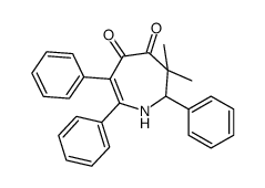 3,3-dimethyl-2,6,7-triphenyl-1,2-dihydroazepine-4,5-dione结构式