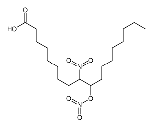 9-nitro-10-nitrooxyoctadecanoic acid结构式