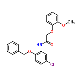 N-[2-(Benzyloxy)-5-chlorophenyl]-2-(2-methoxyphenoxy)acetamide结构式