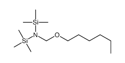 1-hexoxy-N,N-bis(trimethylsilyl)methanamine Structure