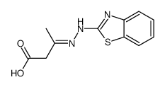 3-(1,3-benzothiazol-2-ylhydrazinylidene)butanoic acid结构式