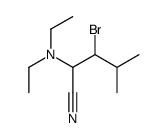 3-bromo-2-(diethylamino)-4-methylpentanenitrile Structure