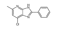 7-chloro-5-methyl-2-phenyl-1H-imidazo[4,5-b]pyridine结构式