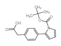 4-(2'-N-BOC-PYRROLE)PHENYLACETICACID Structure