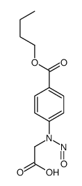 2-(4-butoxycarbonyl-N-nitrosoanilino)acetic acid结构式