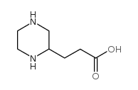 3-PIPERAZIN-2-YL-PROPIONIC ACID structure