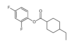 (2,4-difluorophenyl) 4-ethylcyclohexane-1-carboxylate结构式