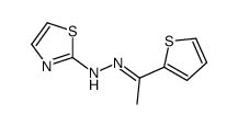 2-acetylthiophene-2-thiazolylhydrazone Structure