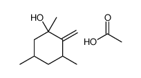 acetic acid,1,3,5-trimethyl-2-methylidenecyclohexan-1-ol结构式