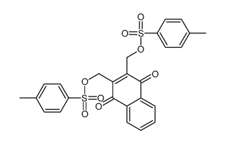 [3-[(4-methylphenyl)sulfonyloxymethyl]-1,4-dioxonaphthalen-2-yl]methyl 4-methylbenzenesulfonate结构式