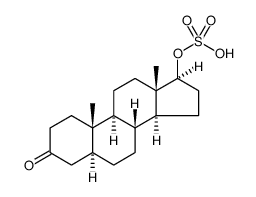 Androstan-3-one-16,16,17-d3, 17-(sulfooxy)-, (5α,17β) Structure