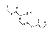 ethyl 2-cyano-5-(furan-2-yloxy)penta-2,4-dienoate Structure