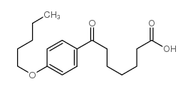 7-OXO-7-(4-PENTYLOXYPHENYL)HEPTANOIC ACID结构式