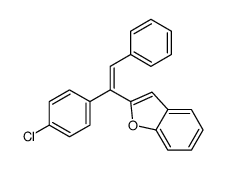 2-[1-(4-chlorophenyl)-2-phenylethenyl]-1-benzofuran Structure