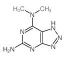 N,N-dimethyl-3,5,7,8,9-pentazabicyclo[4.3.0]nona-2,4,6,8-tetraene-2,4-diamine结构式