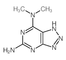 N,N-dimethyl-3,5,7,8,9-pentazabicyclo[4.3.0]nona-2,4,6,8-tetraene-2,4-diamine Structure