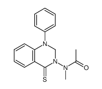 N-Methyl-N-(1-phenyl-4-thioxo-1,4-dihydro-2H-quinazolin-3-yl)-acetamide结构式