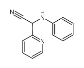 2-anilino-2-pyridin-2-ylacetonitrile结构式