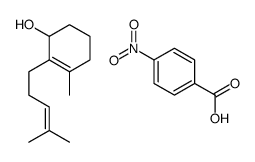 3-methyl-2-(4-methylpent-3-enyl)cyclohex-2-en-1-ol,4-nitrobenzoic acid Structure