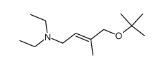 (E)-4-(tert-Butoxy)-N,N-diethyl-3-methylbut-2-enylamine Structure