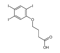 4-(2,4,5-triiodophenoxy)butanoic acid Structure