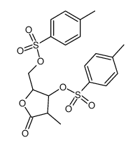 4-methyl-5-oxo-2-((tosyloxy)methyl)tetrahydrofuran-3-yl 4-methylbenzenesulfonate Structure