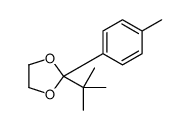 2-tert-butyl-2-(4-methylphenyl)-1,3-dioxolane结构式