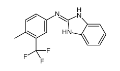 N-[4-methyl-3-(trifluoromethyl)phenyl]-1H-benzimidazol-2-amine结构式