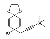 8-[3-(trimethylsilyl)prop-2-ynyl]-1,4-dioxaspiro[4.5]deca-6,9-dien-8-ol Structure