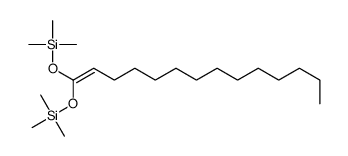 trimethyl(1-trimethylsilyloxytetradec-1-enoxy)silane结构式