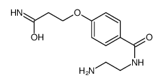 N-(2-aminoethyl)-4-(3-amino-3-oxopropoxy)benzamide结构式