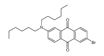 2-bromo-6-(dihexylamino)anthracene-9,10-dione Structure