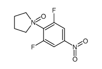 1-(2,6-difluoro-4-nitrophenyl)-1-oxidopyrrolidin-1-ium Structure