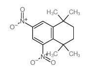1,1,4,4-tetramethyl-5,7-dinitro-tetralin structure