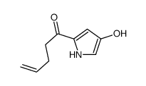 1-(4-hydroxy-1H-pyrrol-2-yl)pent-4-en-1-one结构式