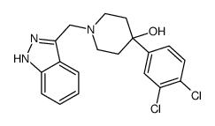 4-(3,4-dichlorophenyl)-1-(2H-indazol-3-ylmethyl)piperidin-4-ol结构式