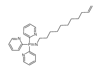 2-(P,P-dipyridin-2-yl-N-undec-10-en-1-ylphosphorimidoyl)pyridine结构式