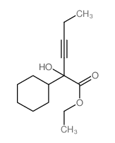 ethyl 2-cyclohexyl-2-hydroxy-hex-3-ynoate Structure