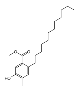 ethyl 2-dodecyl-5-hydroxy-4-methylbenzoate Structure