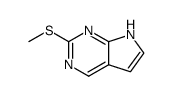 2-Methylthio-7H-pyrrolo<2,3-d>pyrimidin结构式