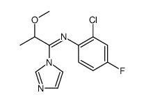 N-(2-chloro-4-fluorophenyl)-1-imidazol-1-yl-2-methoxypropan-1-imine Structure