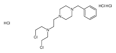 2-(4-benzylpiperazin-1-yl)-N,N-bis(2-chloroethyl)ethanamine,trihydrochloride结构式